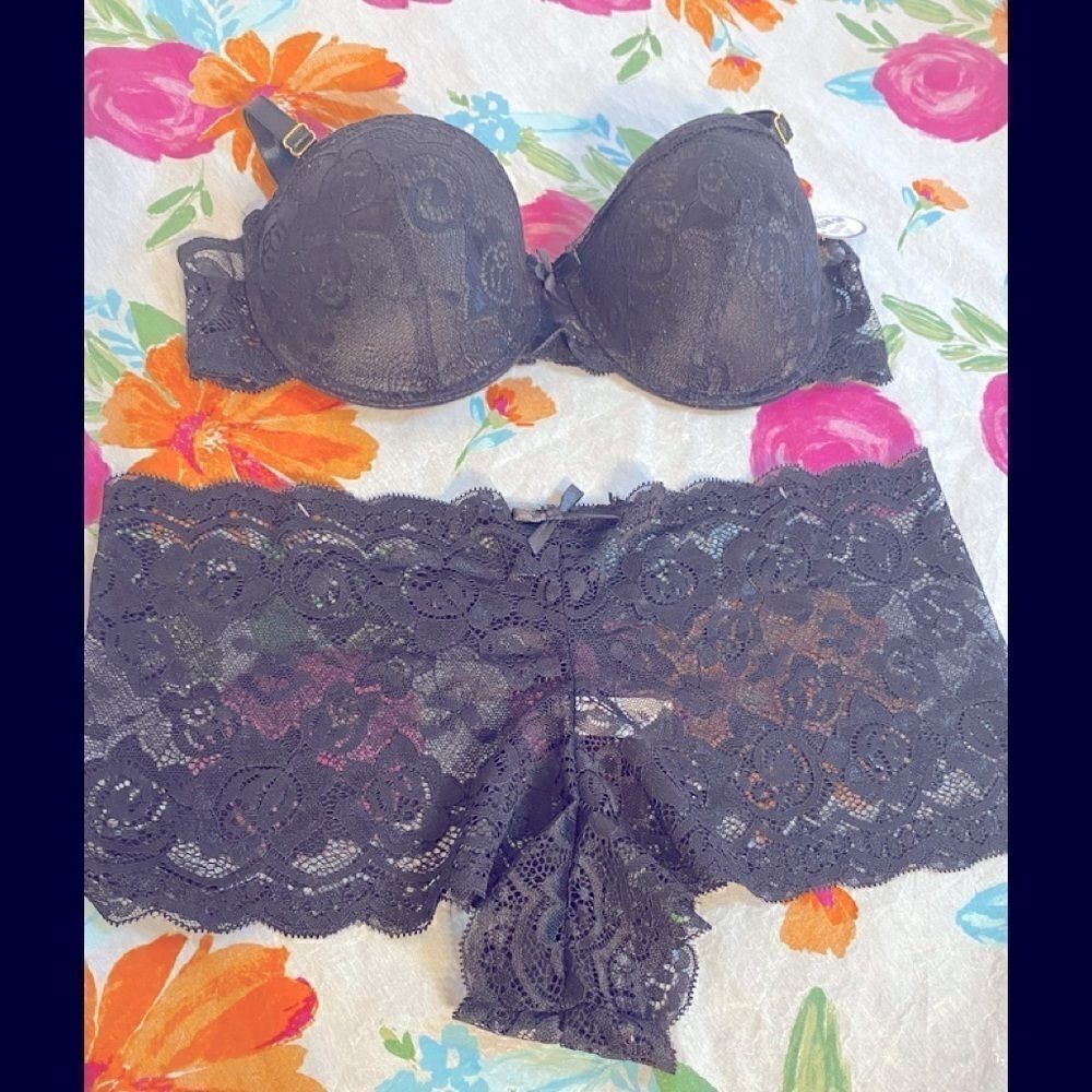 💥Inteco Intimates lace Embroidery Floral Print Bras